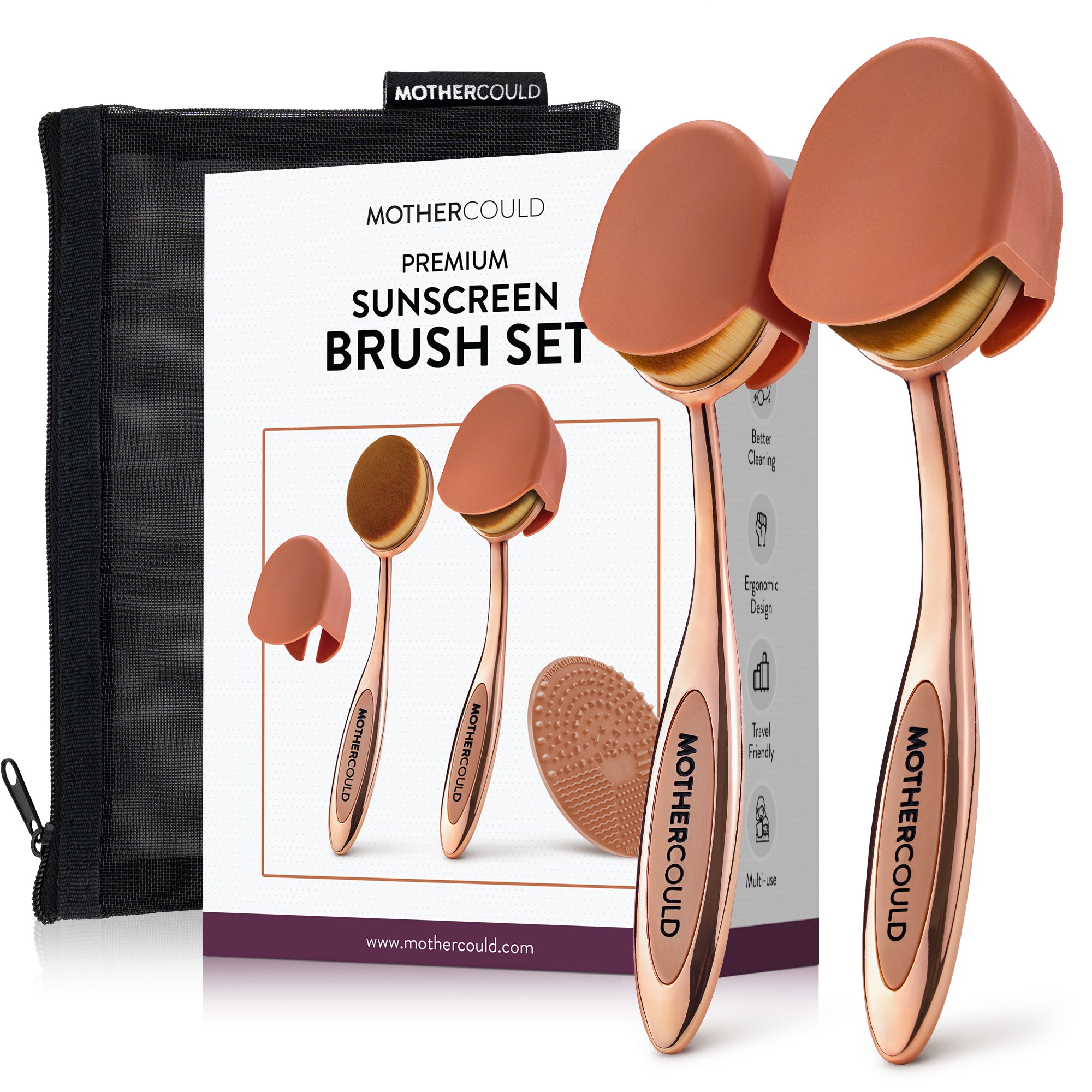 Premium Sunscreen Brush Set