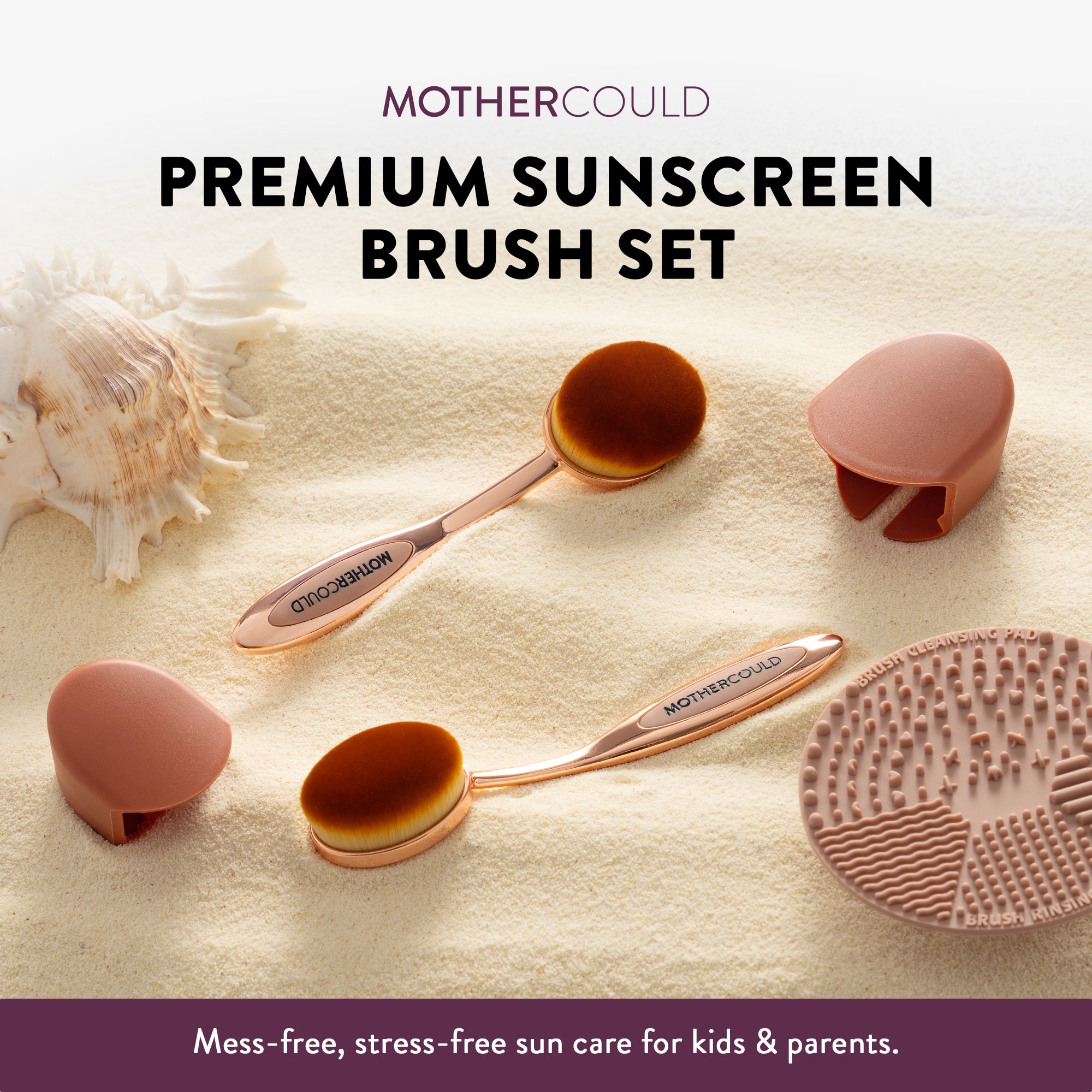 Premium Sunscreen Brush Set
