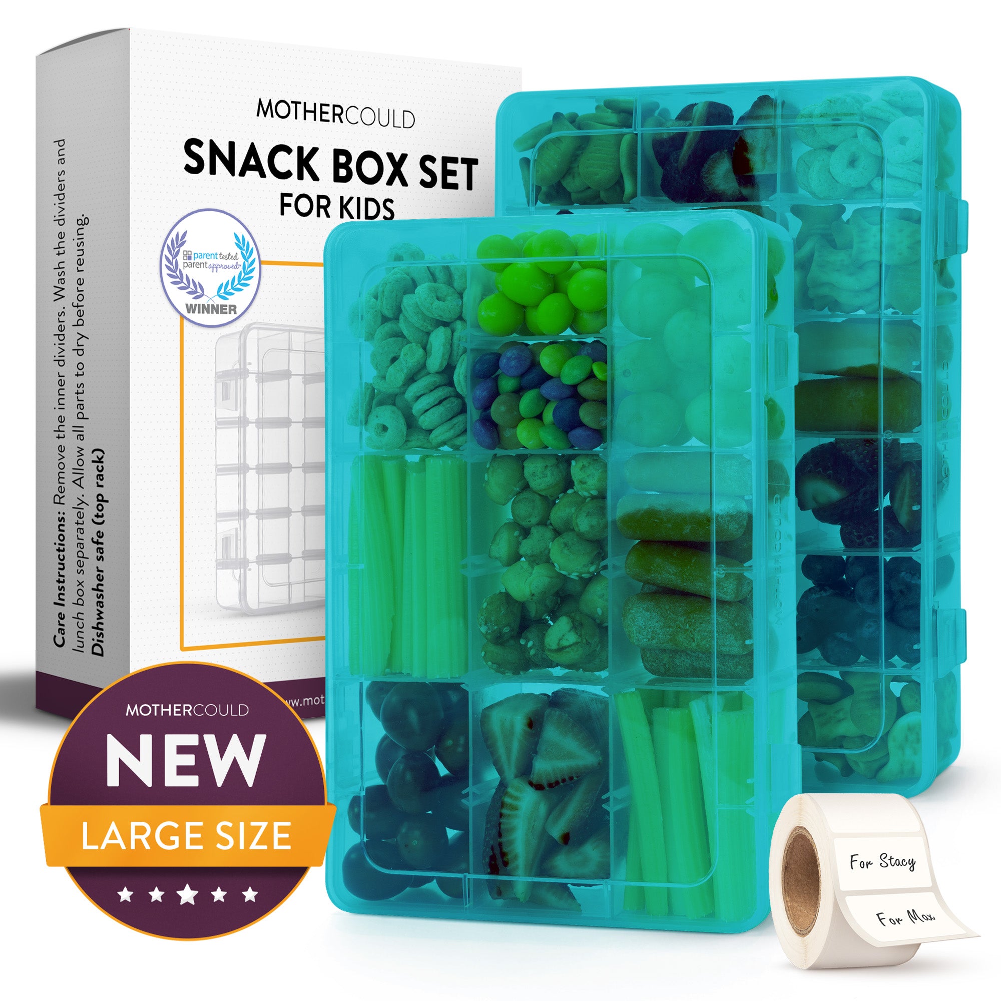 Large Snack Box Set for Kids (Set of 2)