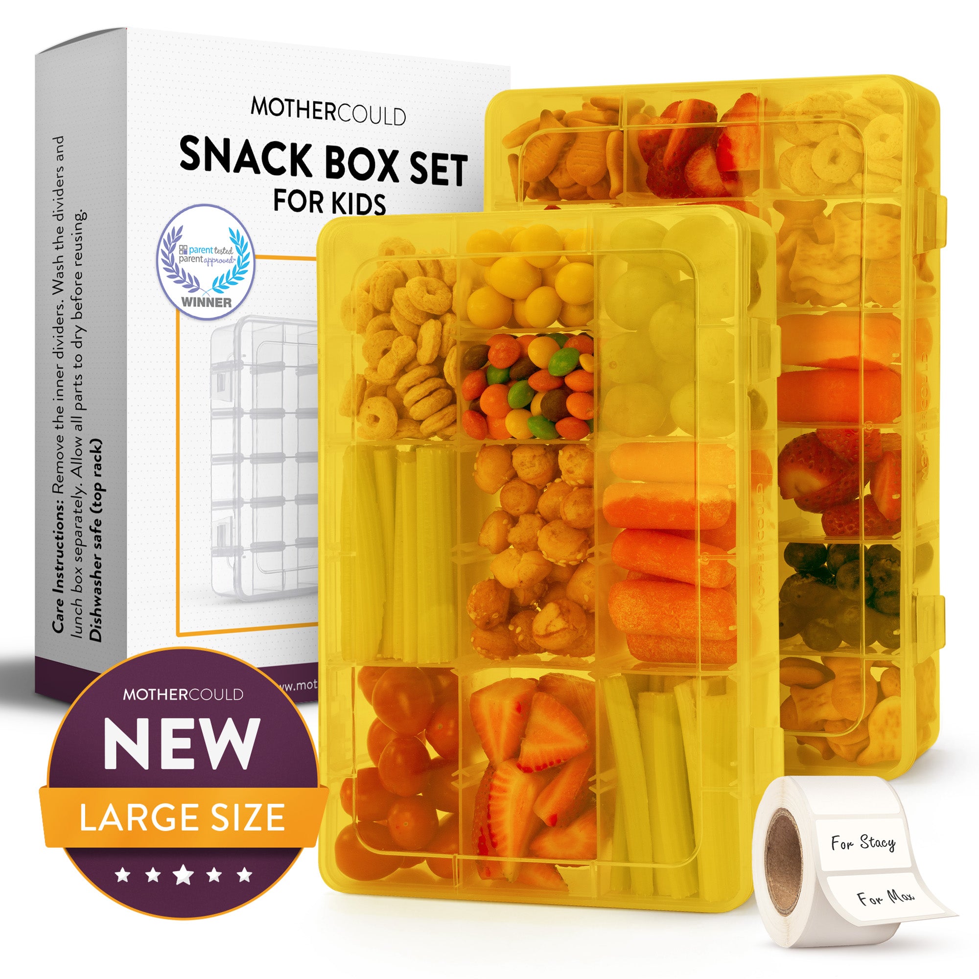 Large Snack Box Set for Kids (Set of 2)