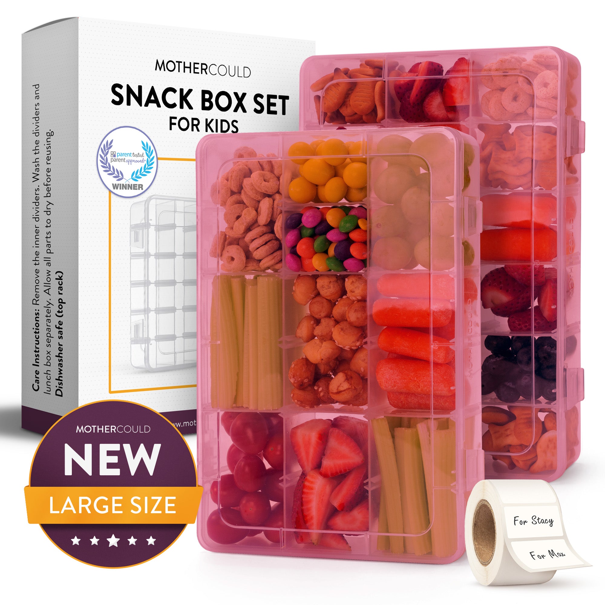 Large Snack Box Set for Kids (Set of 2)