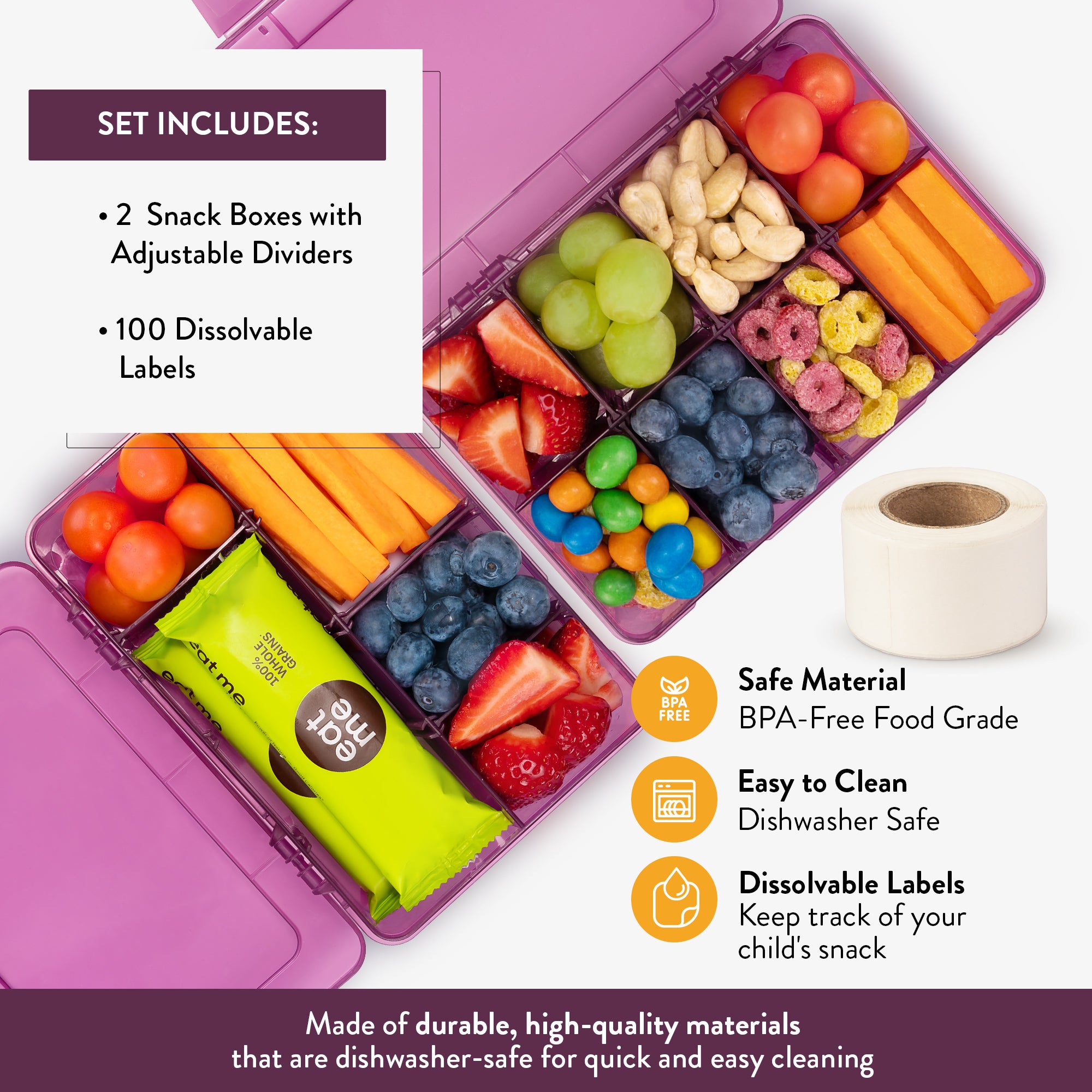 Snack Box Set for Kids (Set of 2)