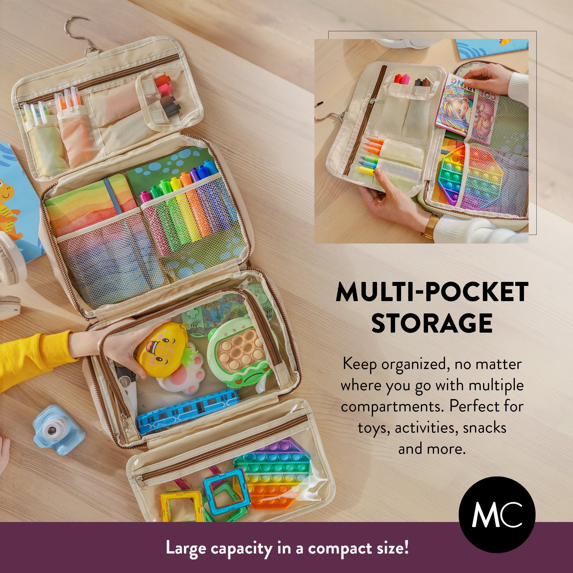 Large Kids Travel Organizer
