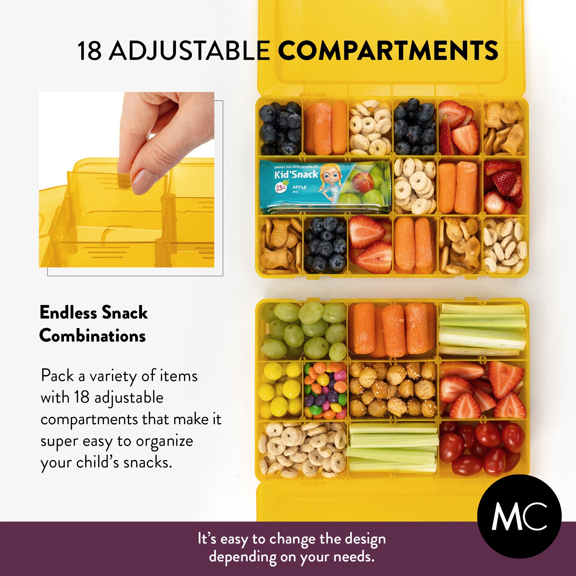Large Snack Box Set for Kids (Set of 2)