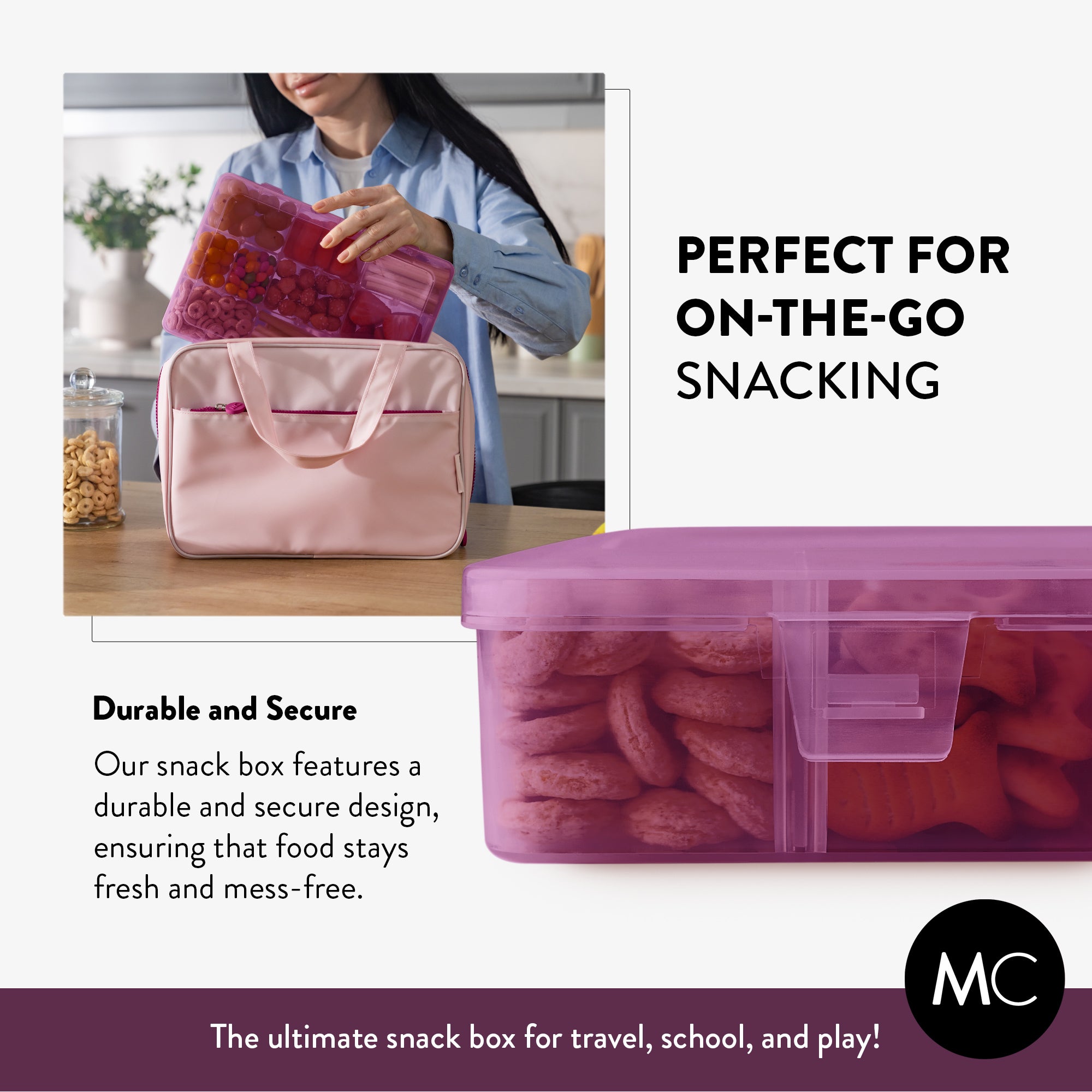Large Snack Box Set for Kids (Set of 2)