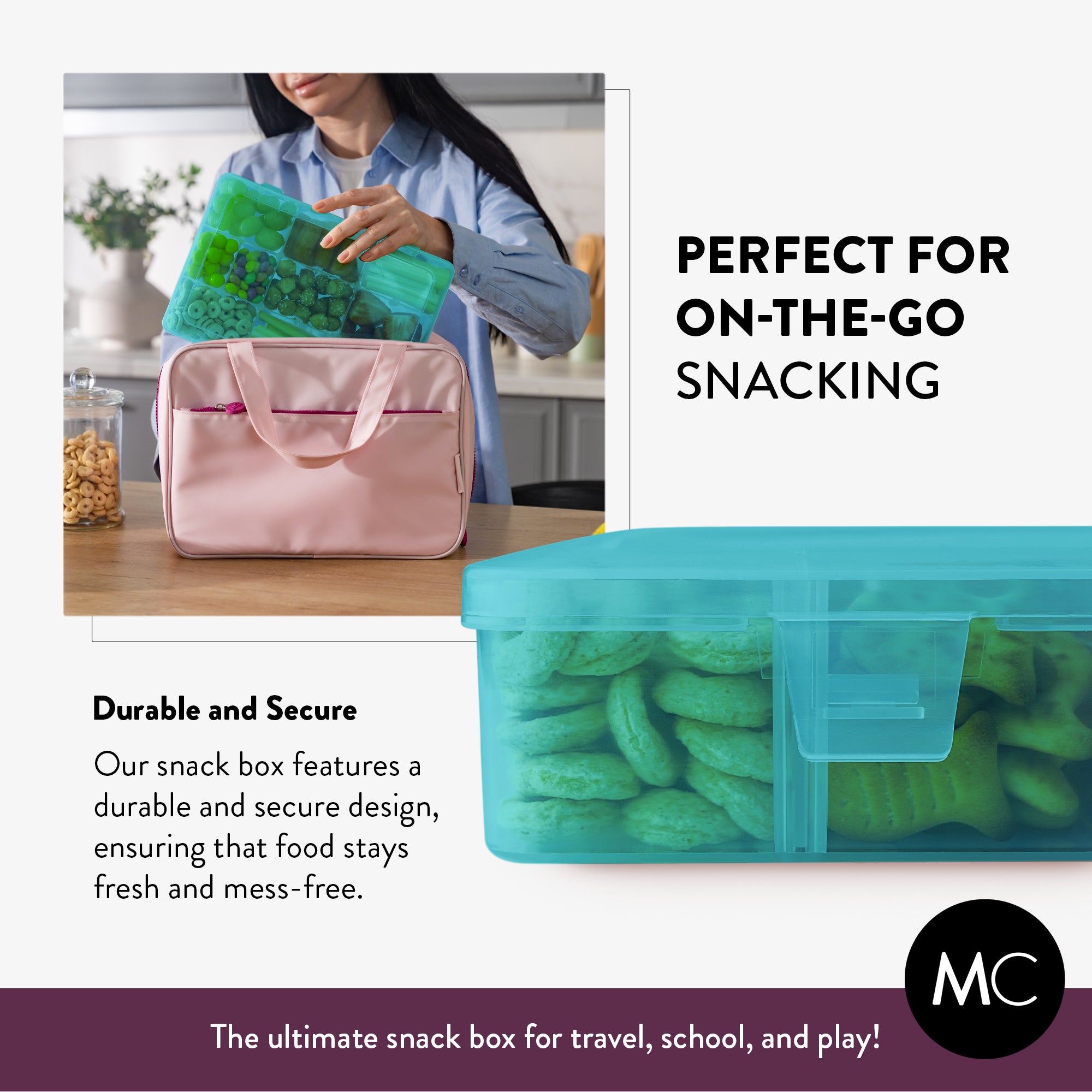 Large Snack Box Set for Kids (Set of 2)