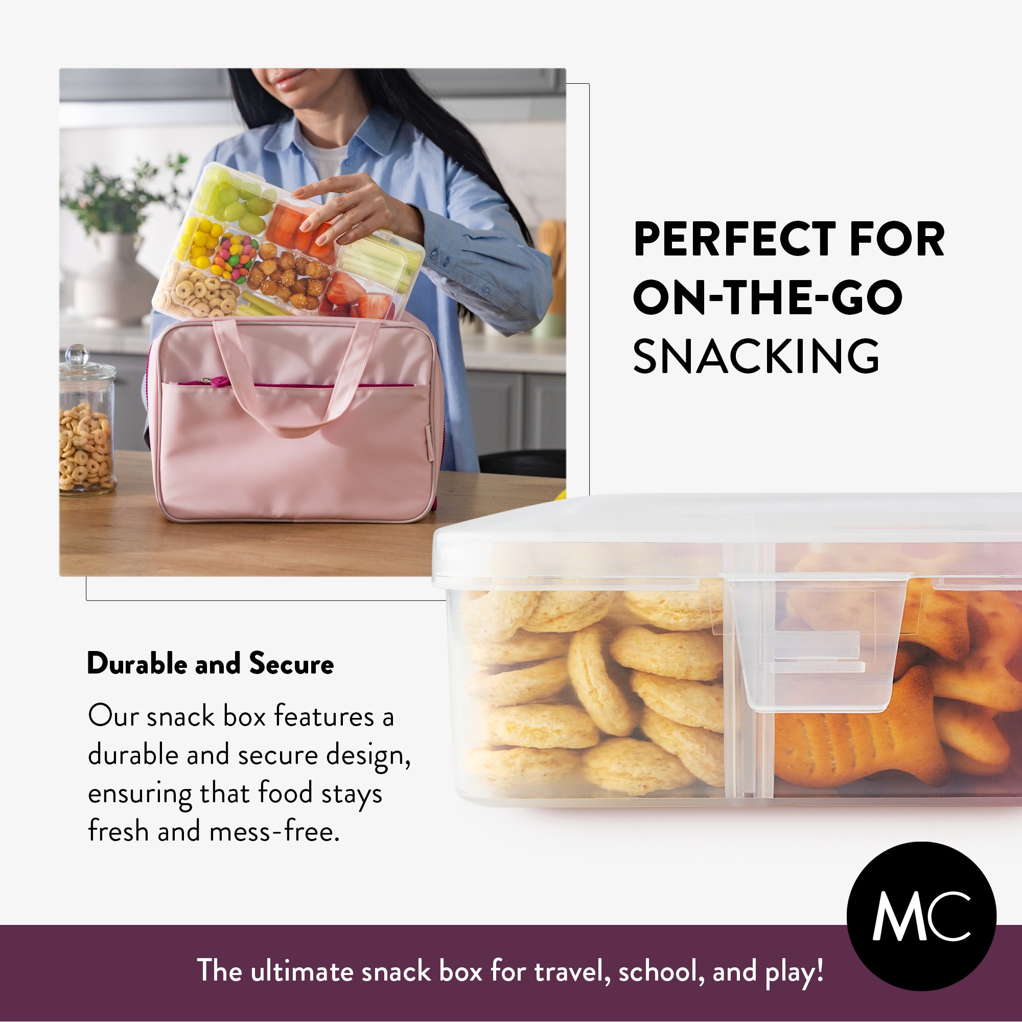 Large Snack Box Set for Kids (Set of 2)