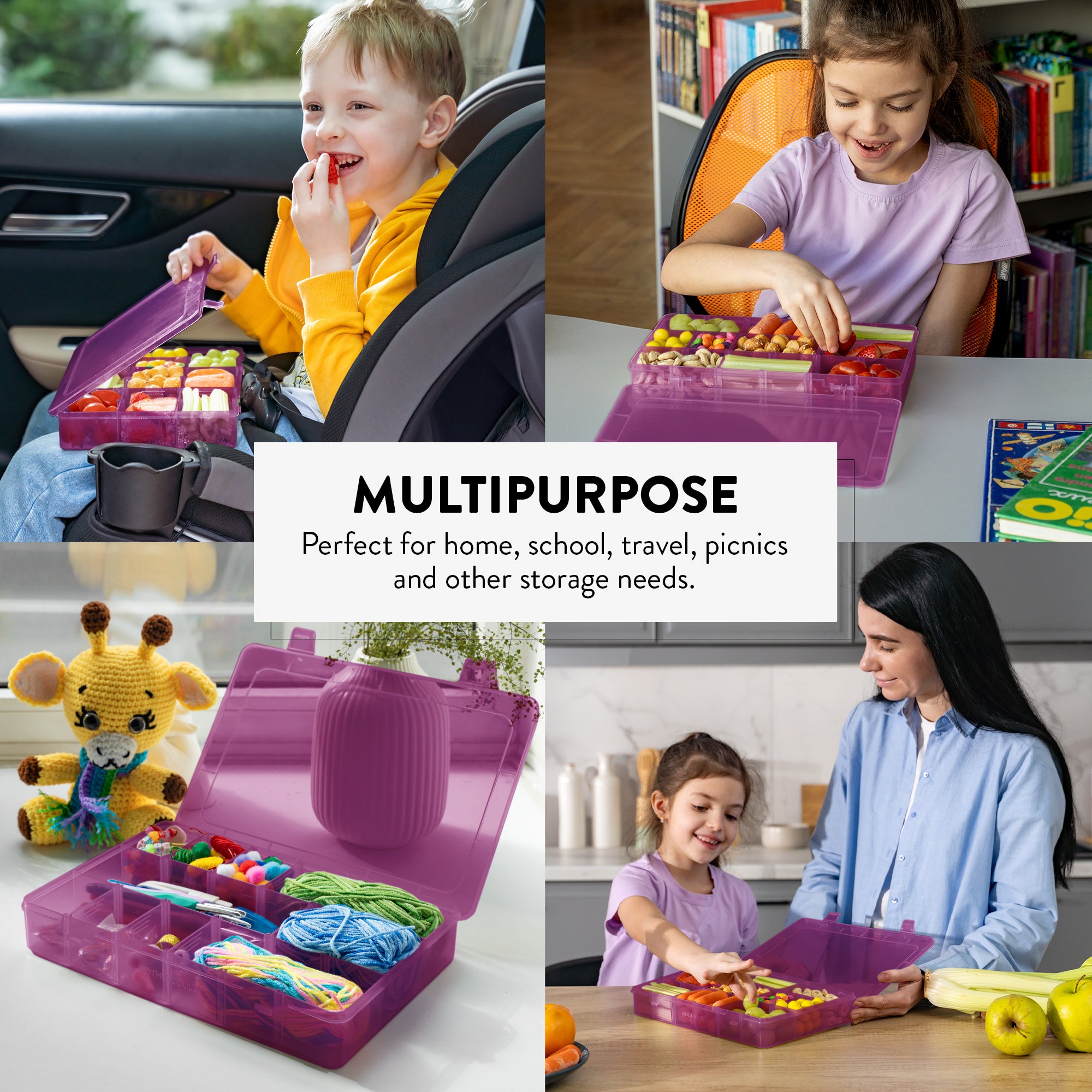 Large Snack Box Set for Kids (Set of 2)