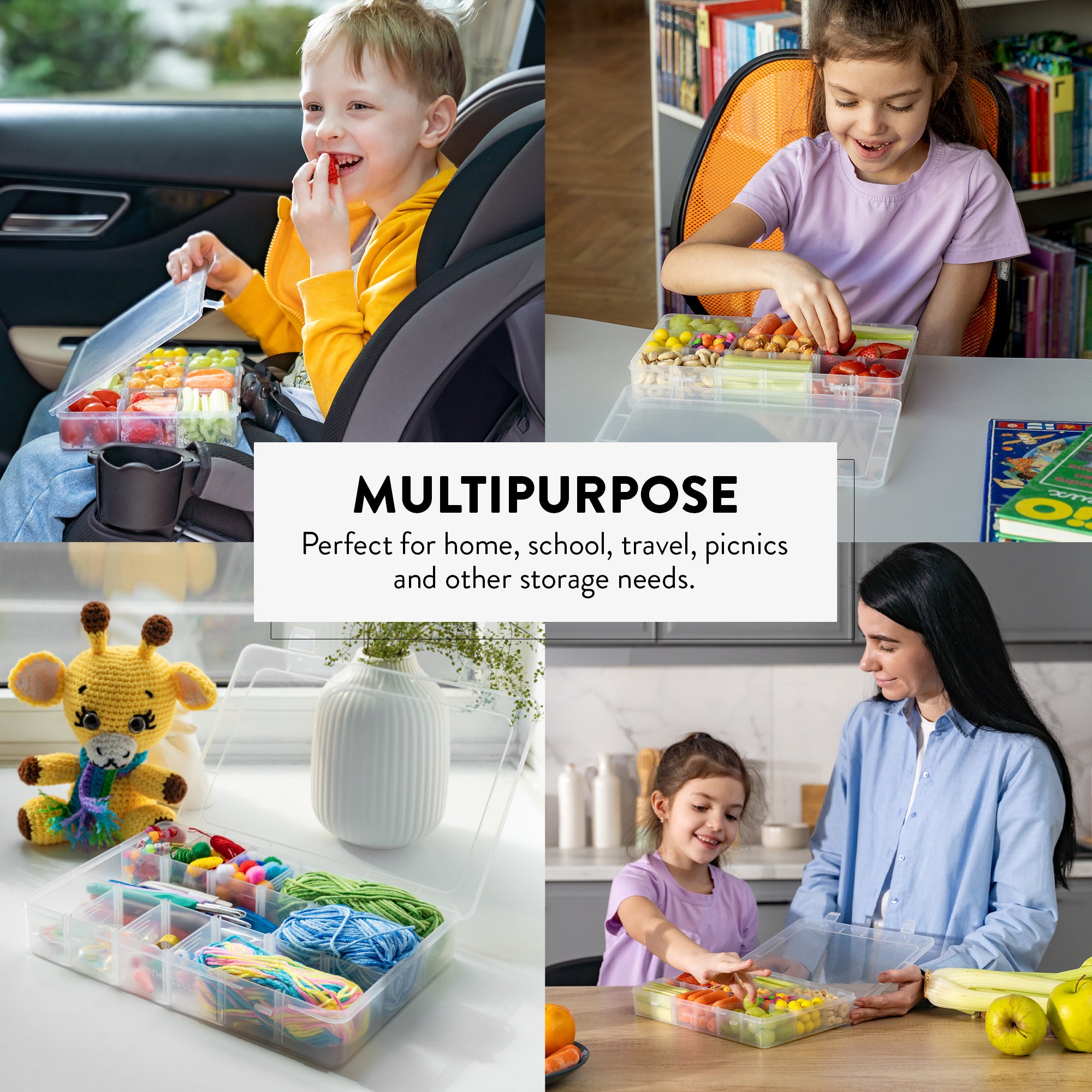 Large Snack Box Set for Kids (Set of 2)