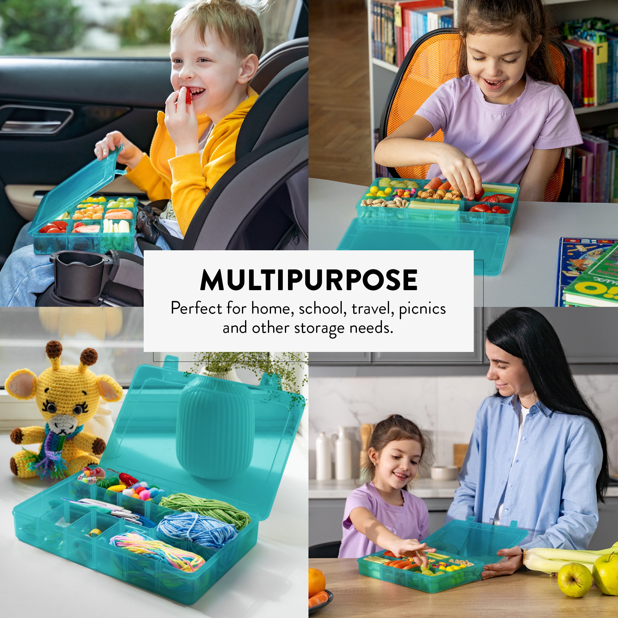 Large Snack Box Set for Kids (Set of 2)