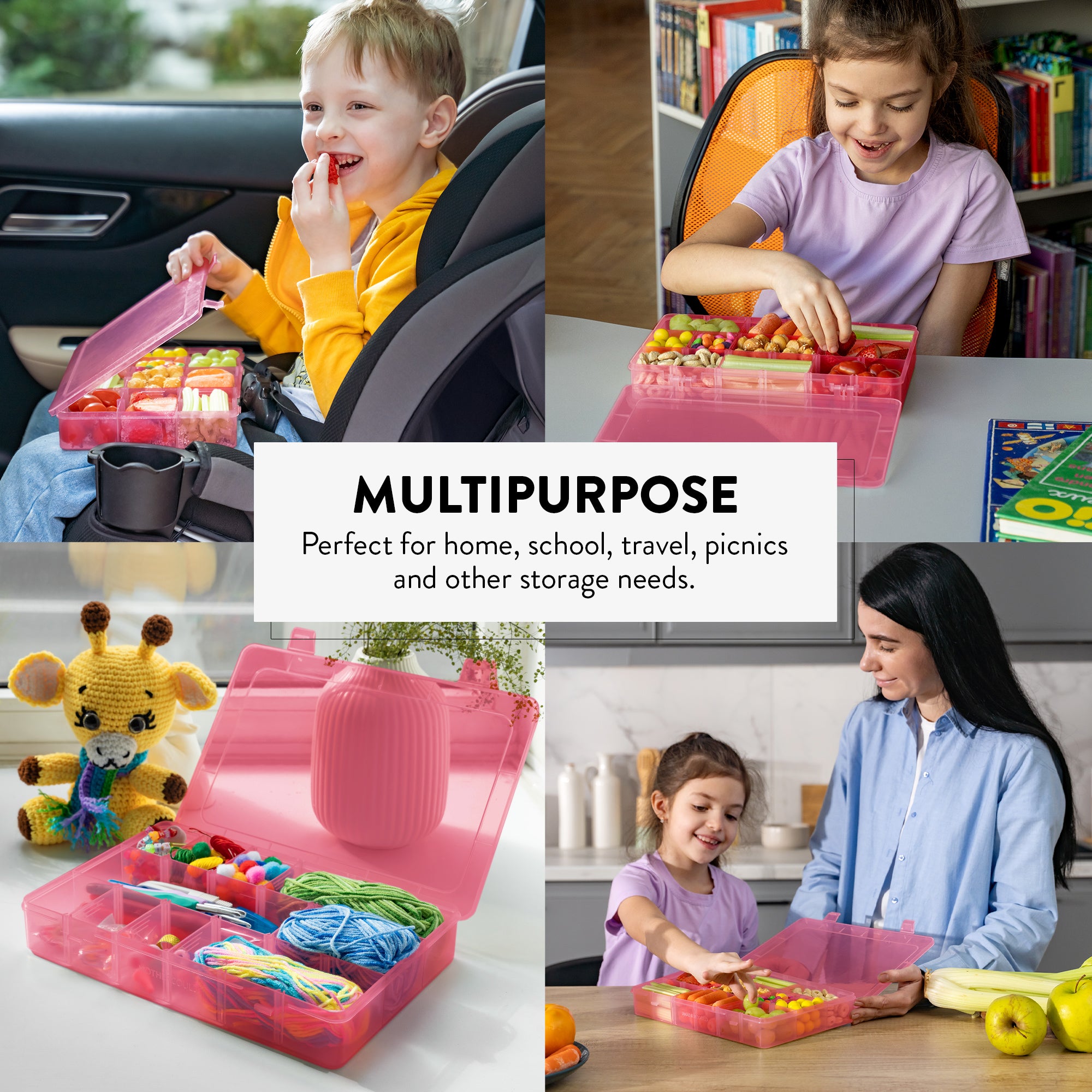 Large Snack Box Set for Kids (Set of 2)