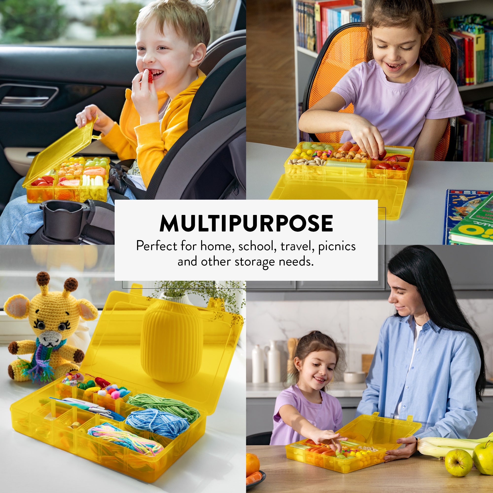 Large Snack Box Set for Kids (Set of 2)