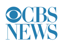 CBS News logo in blue on a white background