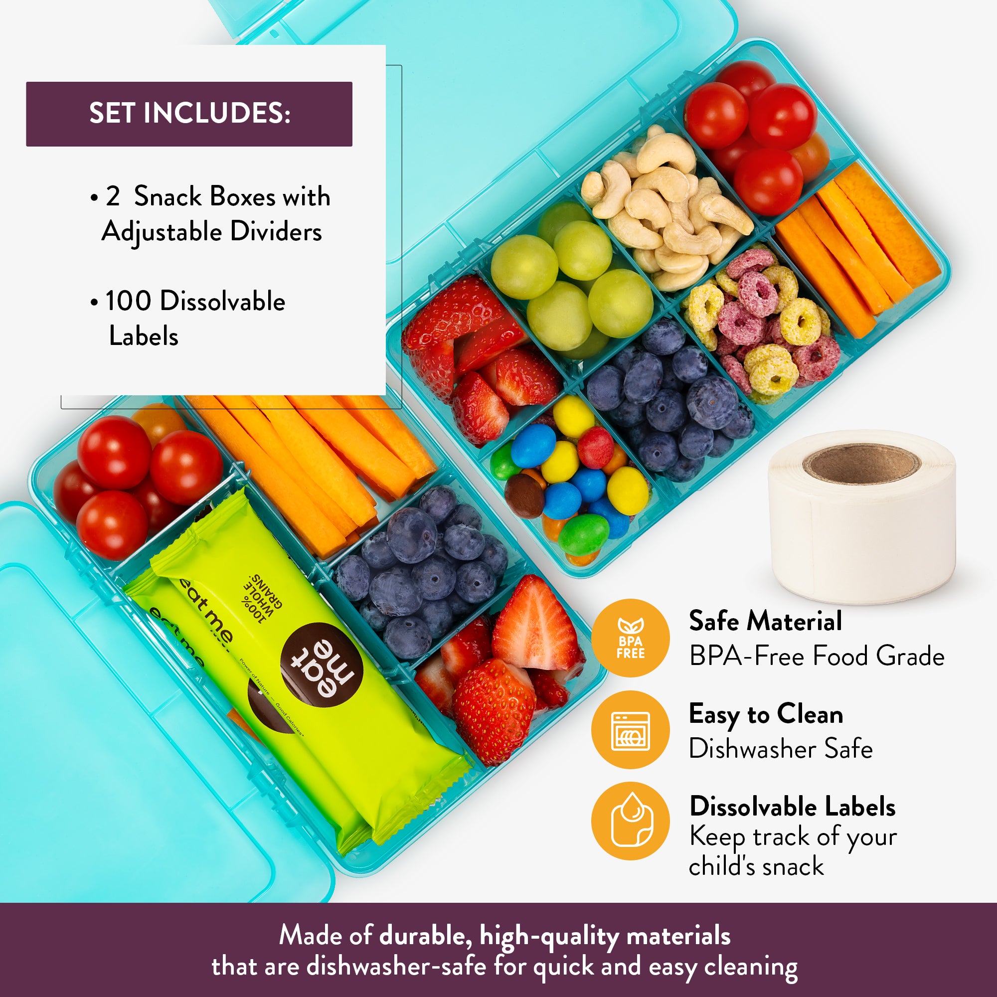 Snack Box Set for Kids (Set of 2)