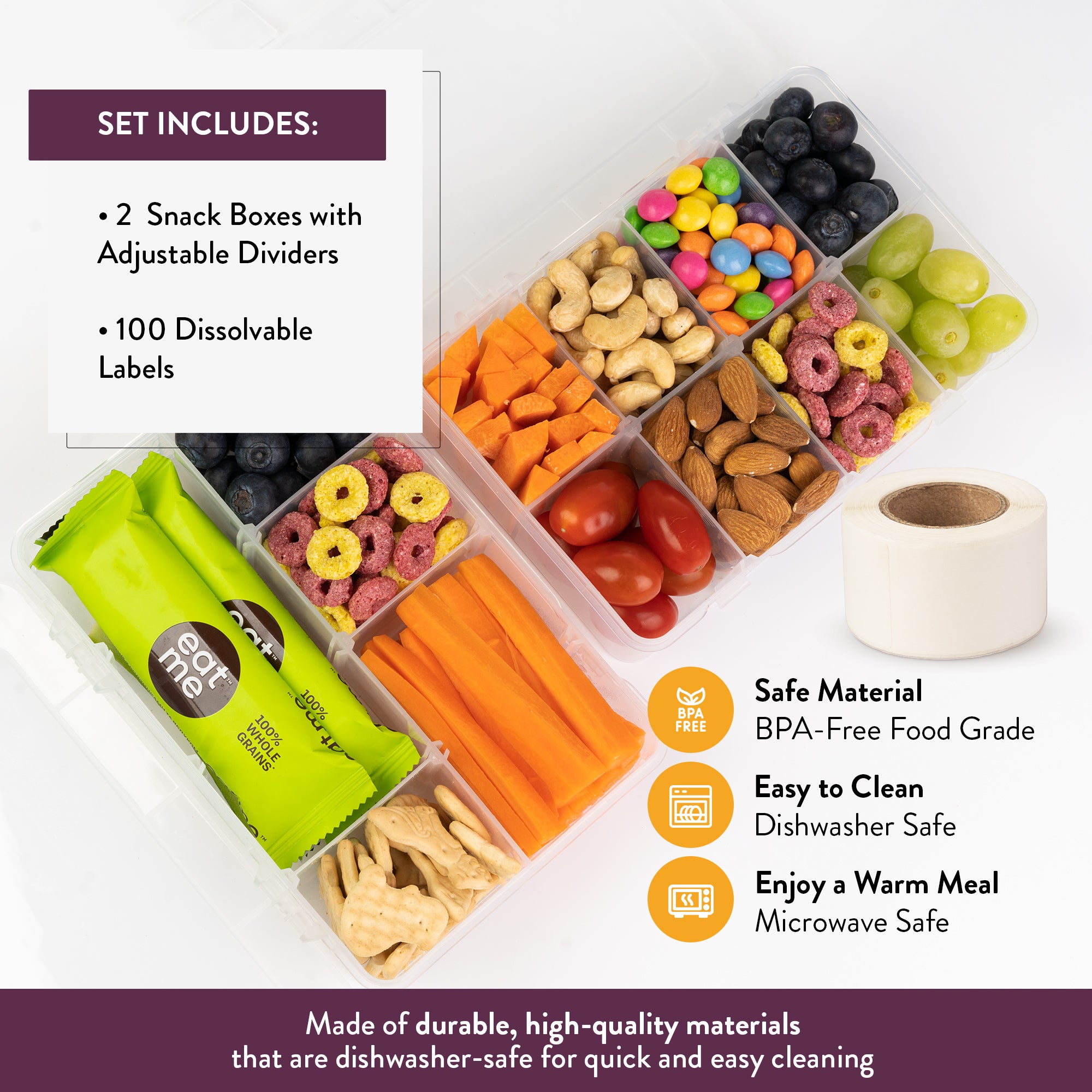 Snack Box Set for Kids (Set of 2)