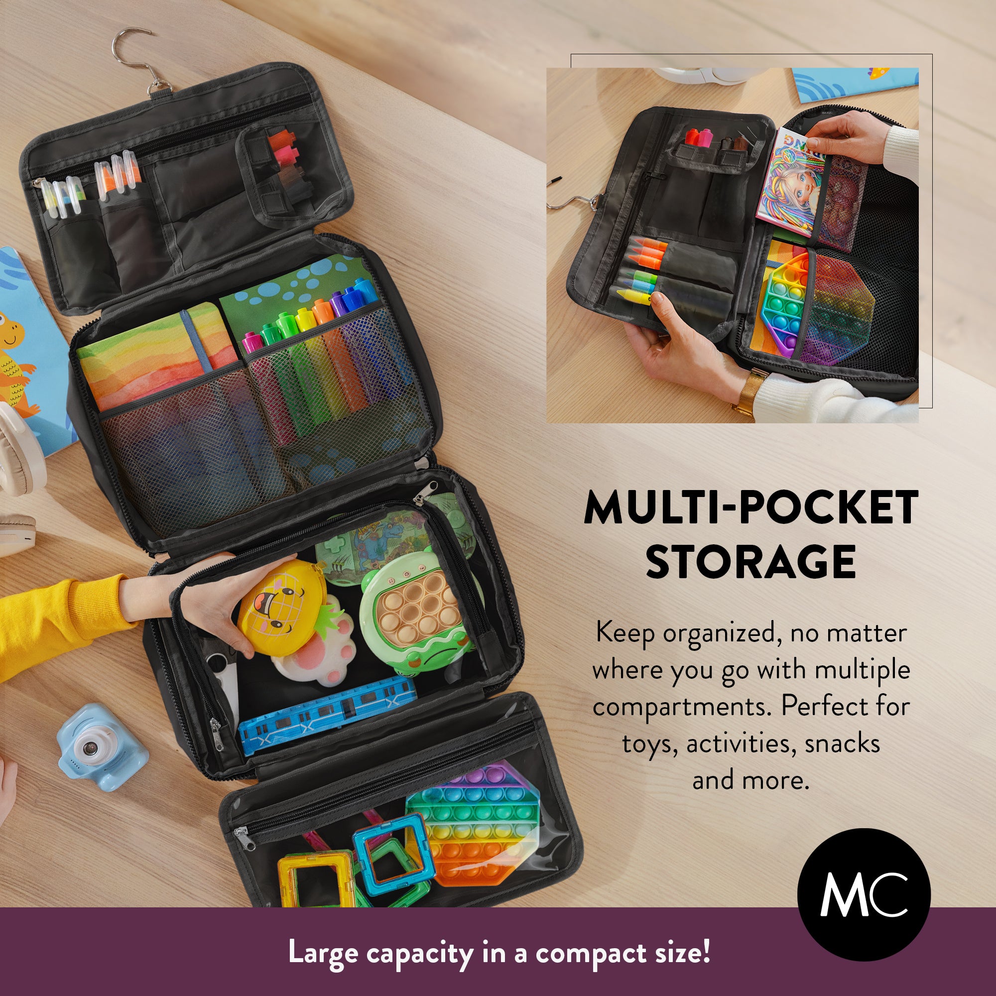 Large Kids Travel Organizer