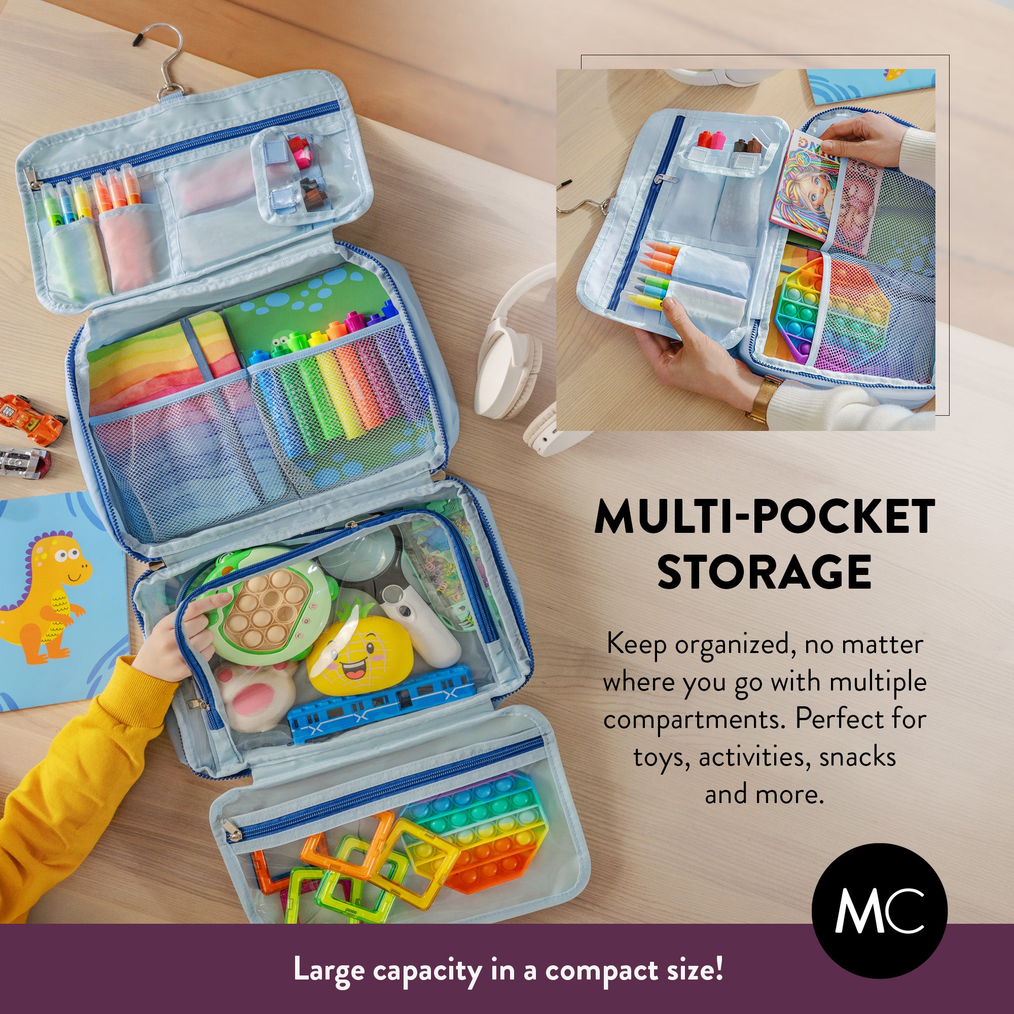 Large Kids Travel Organizer