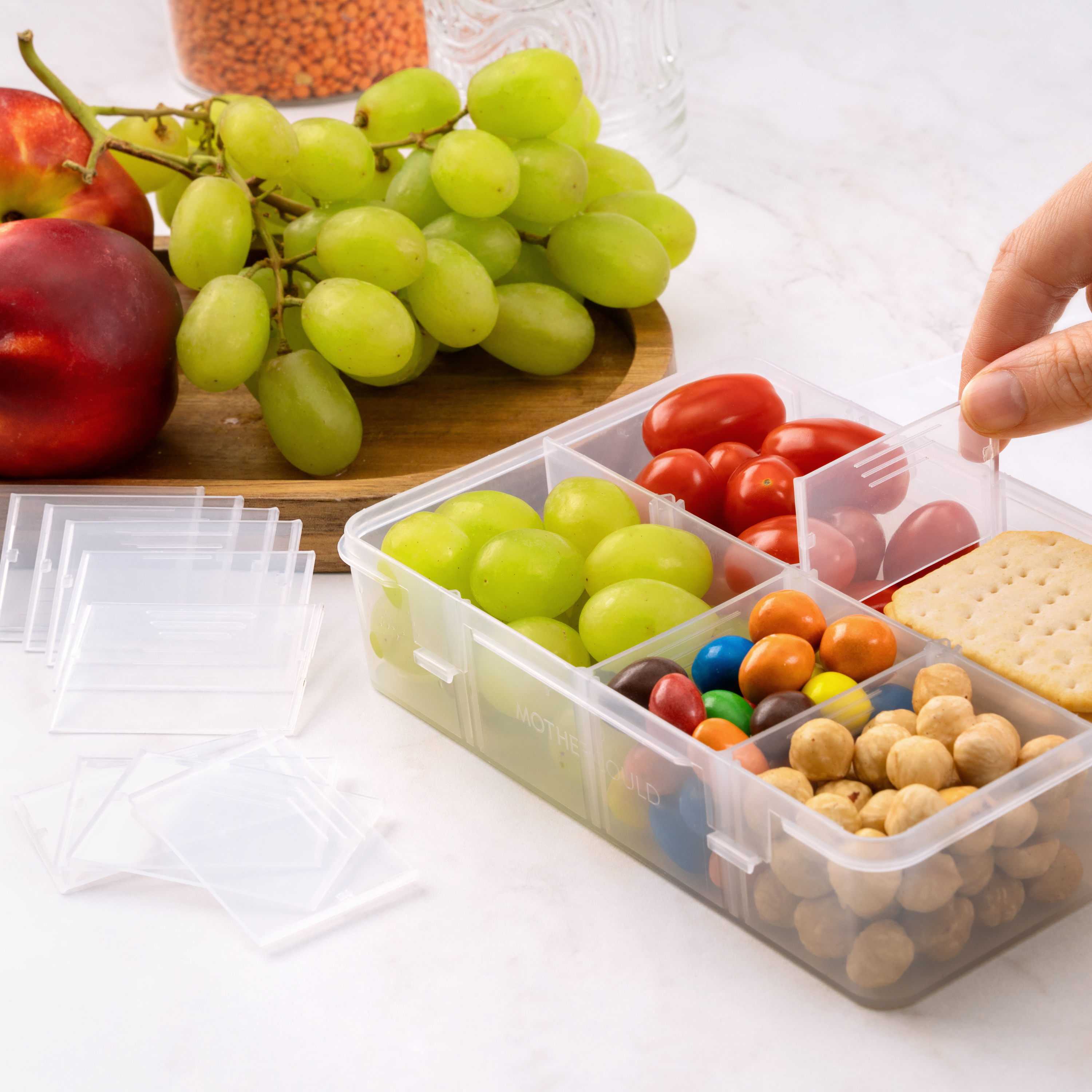 Snack Box Replacement Dividers - 12 Pieces