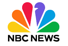 NBC News logo with colorful design on a white background